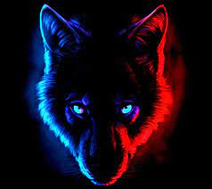 Dark wolf colors Red?+Blue?