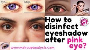 how to disinfect eyeshadow after a pink