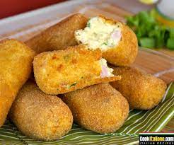 potato croquettes with ham and fontina