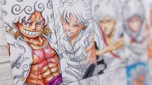 One Piece : Naruto, Ichigo, Tanjirô, Midoriya accompagnent Luffy en mode  Gear 5