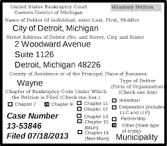 Filed for bankruptcy, or thinking of filing, and wondering how long it'll mess up your credit report? Detroit Bankruptcy Wikipedia