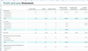 Blank Profit Loss Statement Template Basic And Simple