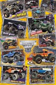 Monster Jam Trucks Poster 61x91cm New Grave Digger Mutt