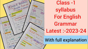 english grammar syllabus