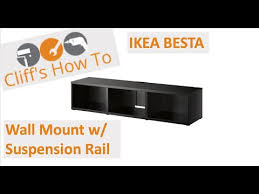 Wall Mount Besta Using Suspension Rail