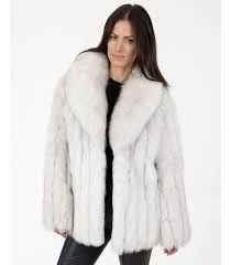 Blue Fox Fur Jacket Fursource Com