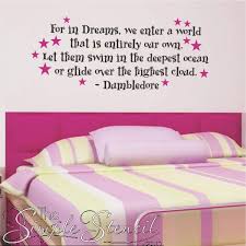 Buy albus dumbledore quote decal for in dreams we enter a world harry potter vinyl wall decal stickers nursery kids sticker: J K Rowling S Dumbledore Quote Verse Lettering Decal About Dreams