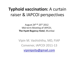 ppt typhoid vaccination a curtain