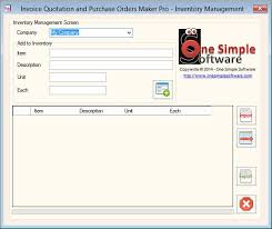 Inventory_settings One Simple Softwareone Simple Software