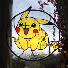 Pokemon Inspired Stained Glass Art