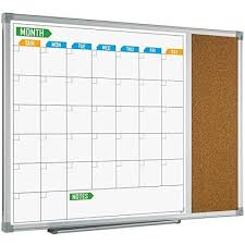 Lockways Monthly Calendar Dry Erase