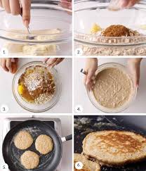 easy banana oatmeal pancakes with