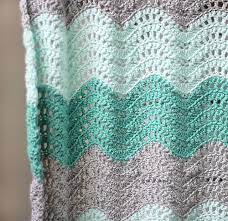 feather and fan baby blanket crochet