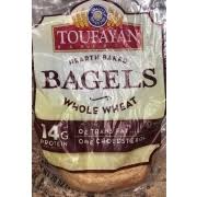 toufayan whole wheat bagels calories