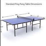 How much room do you need for a ping pong table?
