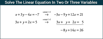 Solve The Linear Equation In Two Or