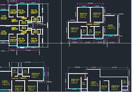 Floor Plans Of 1 2 3 Bhk Flats Cad