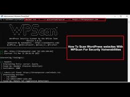 scan wordpress s with wpscan