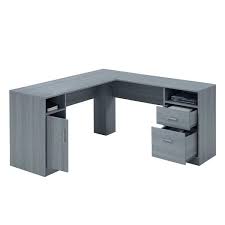 Functional L Shaped Desk With Storage Gray Techni Mobili