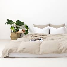 soft natural color linen bedding one