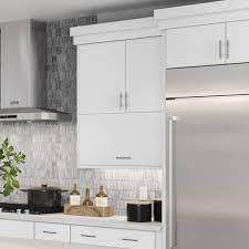 Hampton Bay Designer Series Edgeley Assembled 30x18x12 In Wall Lift Up Door Kitchen Cabinet In White