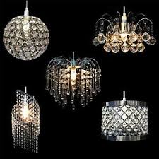 Modern Ceiling Chandelier Pendant Light Lamp Shade Shades Acrylic Crystal Drop Ebay