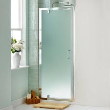 Modern Frosted Glass Bathroom Shower