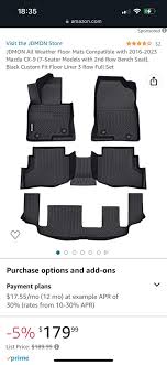 mazda cx9 all weather floor mats for