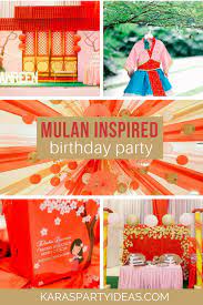 mulan inspired birthday party