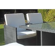 deluxe dining set with parasol cube