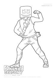 Fortnite coloring pages print and color com. Fortnite