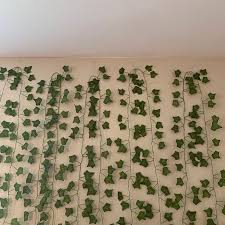 fake ivy leaves set of 12 artificial