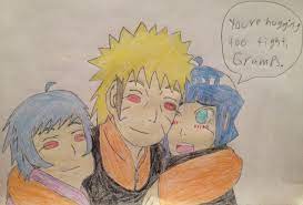 Naruhina is my life — Naruto and his grandbabies. Inohiko's embarrassed...