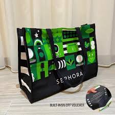sephora beauty p large tote bag w