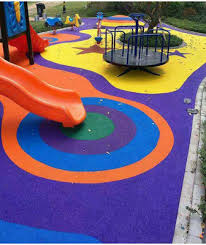 wet pour epdm rubber playground surface