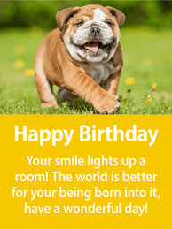 Best happy birthday dog meme greeting cards images. Cute Puppy In A Field Happy Birthday Card For Everyone Birthday Greeting Cards By Davia