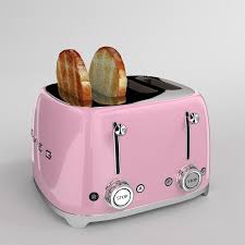 Get the fab28 in either cream, pink or pastel blue now at $2,428 (u.p. Smeg Toaster Pink Tsf03pkeu 3d Model 10 Obj Fbx Blend Free3d