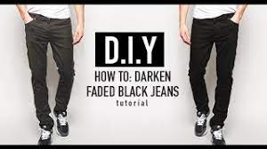 how to re dye faded black jeans d i y