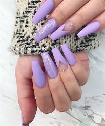 Sprout a beautiful blooms from each of your nails with this gorgeous lavender design. 27 The Best Acrylic Coffin Nails Colors Designs For Summer Nail Art Connect Lilac Nails Lavender Nails Best Acrylic Nails