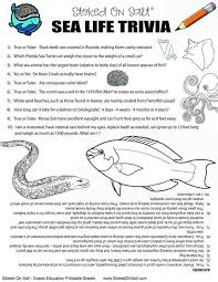 Let's find the 200 printable ocean trivia questions you can use anywhere. Funky Fish Ocean Camp
