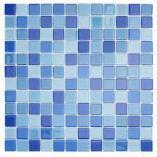 Blue Glass Mosaic For Swimming Pool