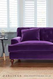 Purple Velvet Sofa