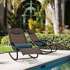 Sling Outdoor Patio Chaise Lounge With