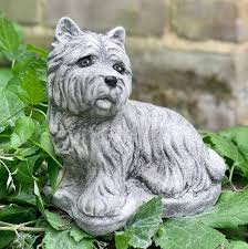 Westie Puppy Statue Concrete Westie Dog