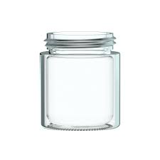 Flat Bottom 4oz Glass Jar Shield N Seal