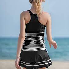 Amazon.com: MiYang Women's Tankini Striped Vintage Swim Dress Black White  X-Small : Clothing, Shoes & Jewelry