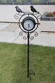 Bird Design Decorative Garden Clock