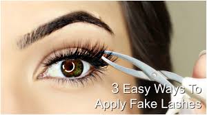 false eyelashes for beginners