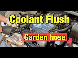 engine flush with garden hose you