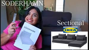 ikea soderhamn sectional couch full